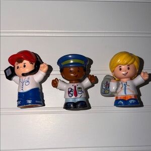 Fisher Price Little People Community Helpers Figures Lot of 3 Police Doctor Stud